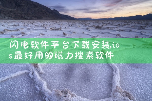闪电软件平台下载安装