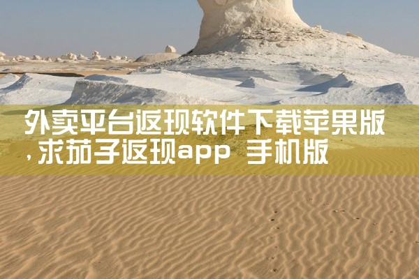 外卖平台返现软件下载苹果版